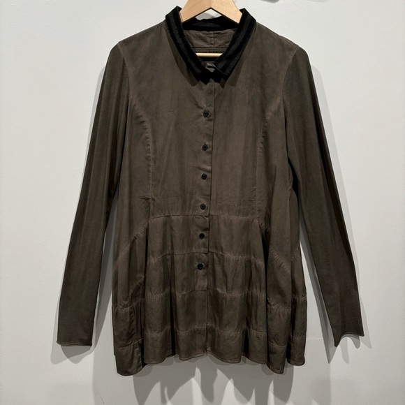 Rundholz Patana Plantations Lagenlook Jacket Tunic Button Top size S - Picture 9 of 9